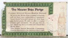 Large Vintage Meister Brau Beer Advertising Sign