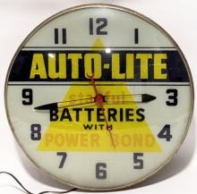 Vintage Auto-Lite Batteries Advertising Clock