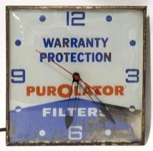 Vintage Purolator Filters Advertising PAM Clock