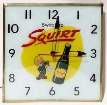Squirt Soda Advertising PAM Clock