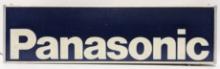 Vintage DS Panasonic Electronics Lighted Adv. Sign