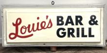 Original Louie's Bar & Grill Sign Syracuse Indiana