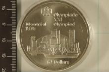 1976 CANADA SILVER $10 1976 MONTREAL OLYMPICS UNC,