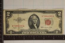 1953-B US $2 RED SEAL BILL