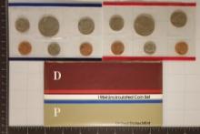 1984 US MINT SET (UNC) P/D (WITH ENVELOPE)