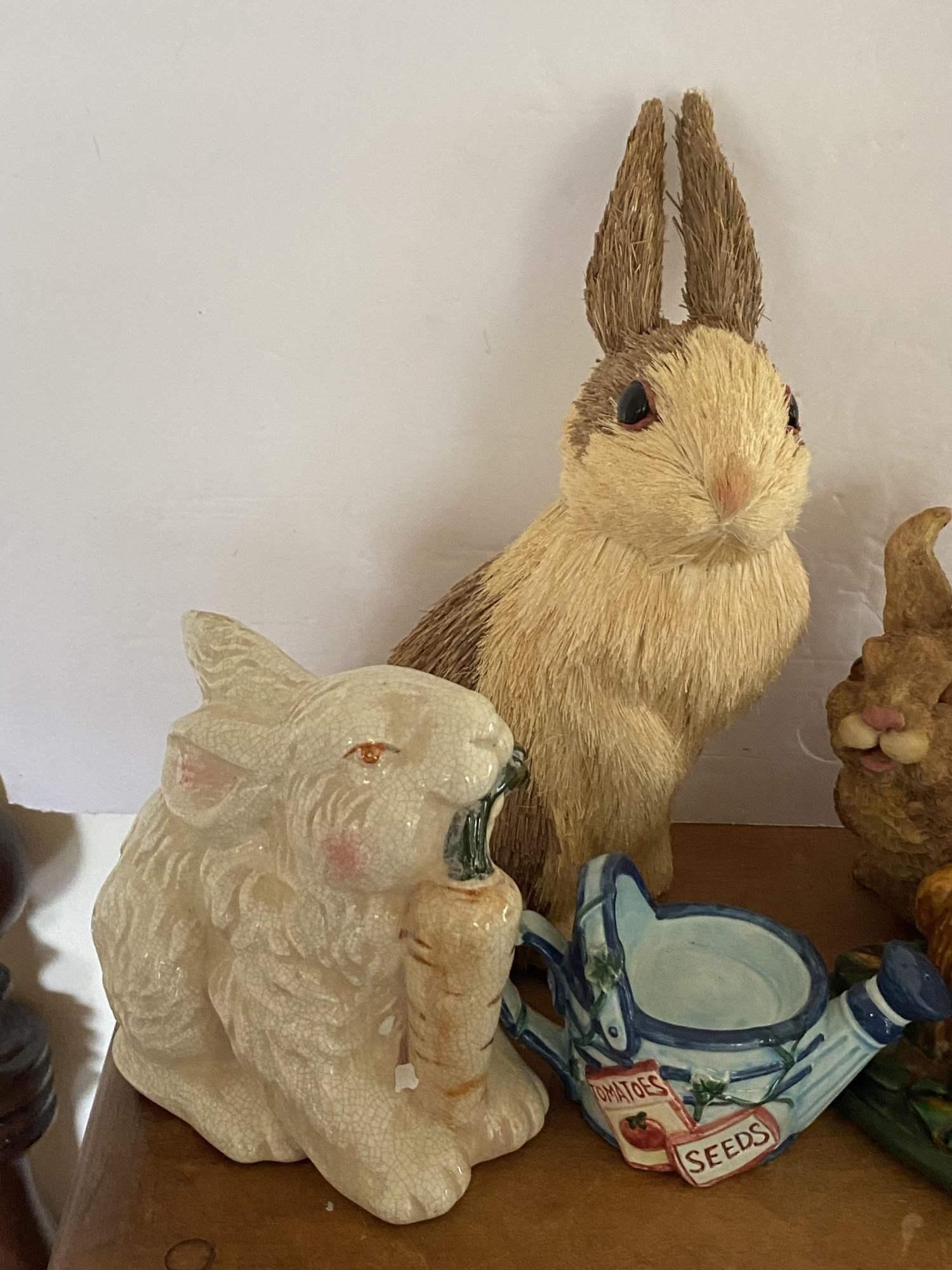 9 DECORTIVE PIECES - RABBITS!!