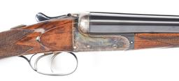 (C) WEBLEY & SCOTT BOXLOCK SIDE BY SIDE 12 BORE SHOTGUN.