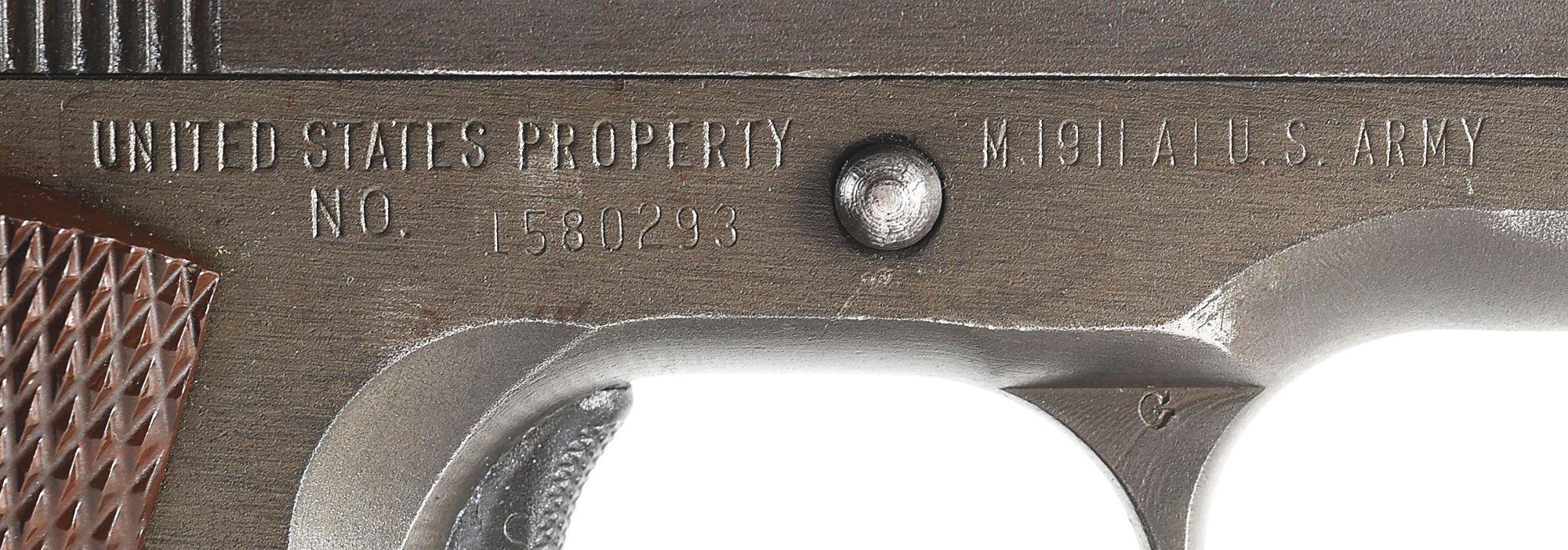 (C) REMINGTON RAND M1911A1 .45 ACP SEMI-AUTOMATIC PISTOL.
