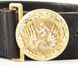 LOT OF 5: GERMAN WWII BELTS WITH BUCKLES.