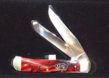 CASE TRAPPER KNIFE RED PEARL (kieinite) WITH BOX