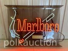 MARLBORO NEON SIGN  **NO SHIPPING AVAILABLE**