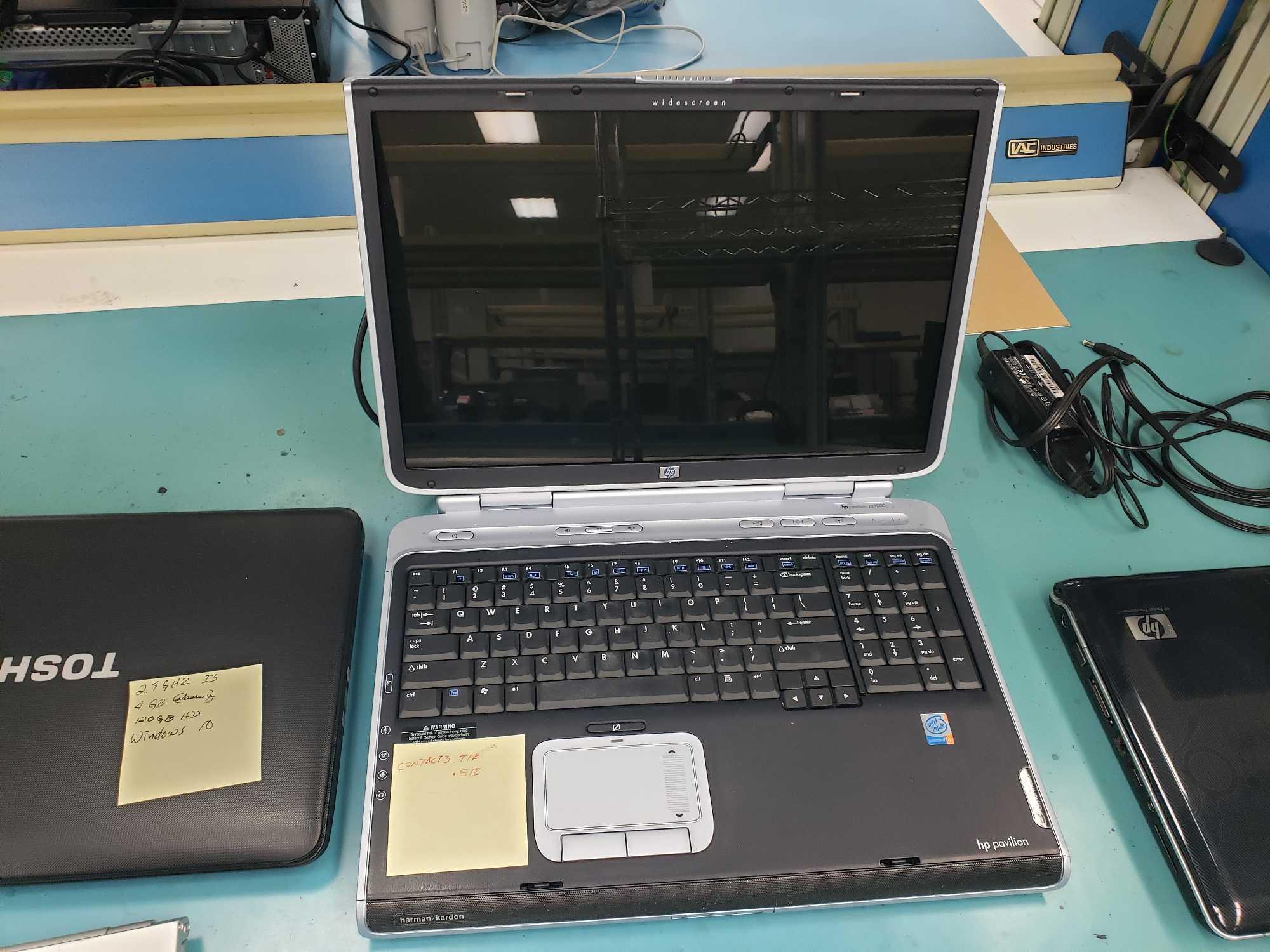 Lot of (5) Assorted Laptops*UNKNOWN WORKING CONDITIONS*