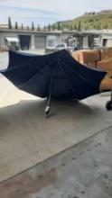 8ft Blue Patio Umbrella*MISSING PARTS*
