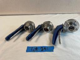 1.5" Butterfly Valves Quantity 3