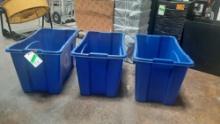 (3) Rubbermaid 14 in. Trash cans