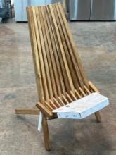 (3) Melino Wooden Folding Chair