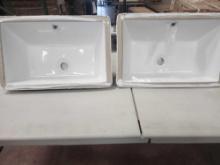Lot of (2) Ceramic Sinks