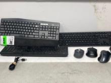 Lot of (3) Keyboards and Mouse