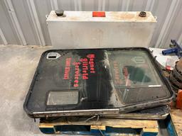 PALLET OF TRUCK DOORS AND FUEL CELL