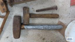 heavy duty steel wedge, mini sledge hammers and etc