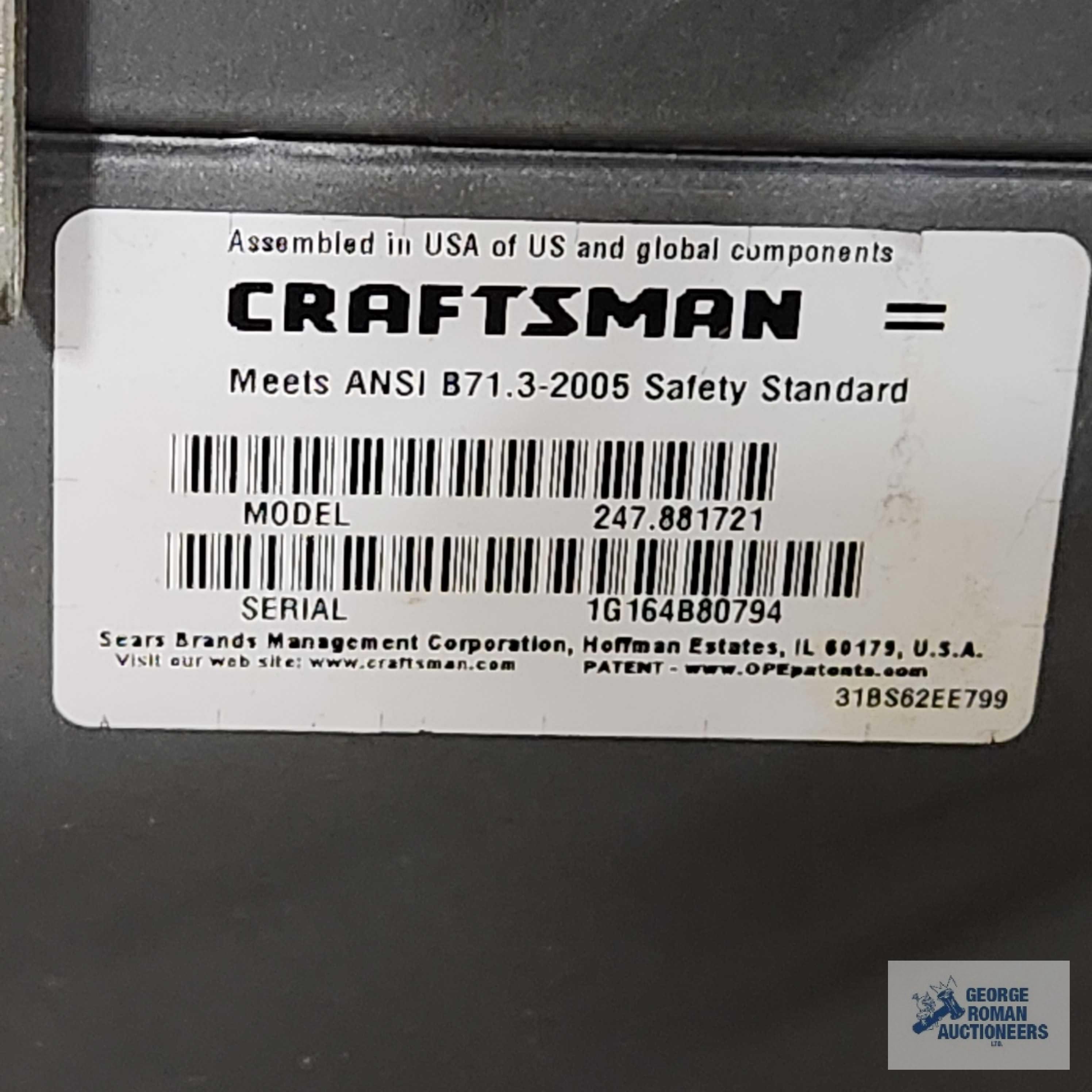 Craftsman 24-in snowblower with electric start. Pull cord will need replaced