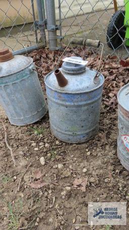 Antique gas cans