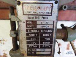 DuraCraft benchtop drill press. Bring tools for removal