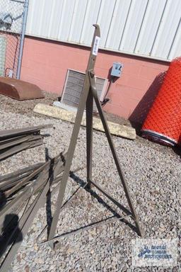 Lot of metal folding stands