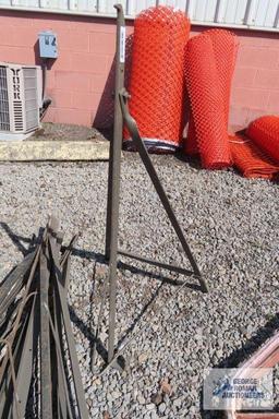Lot of metal folding stands