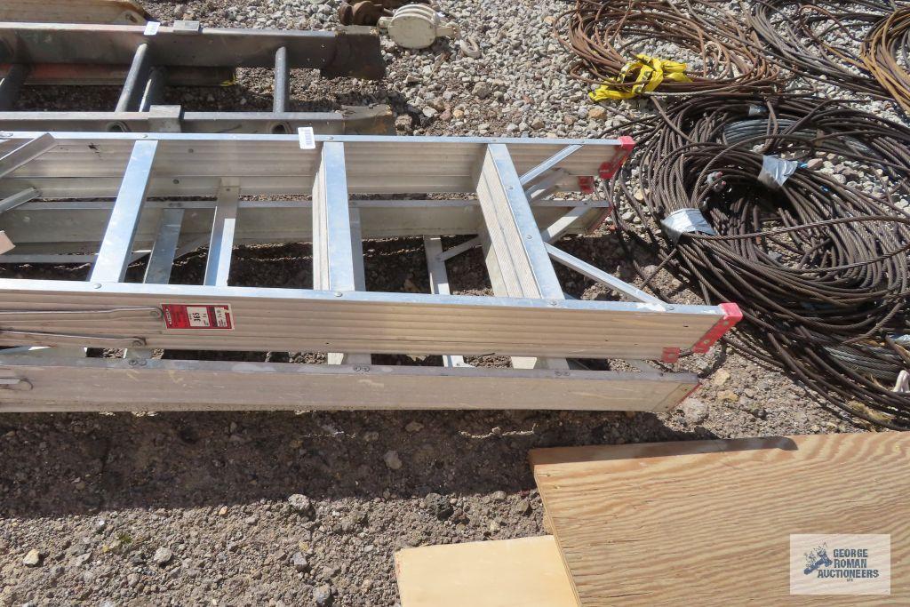 Two 5 ft aluminum step ladders