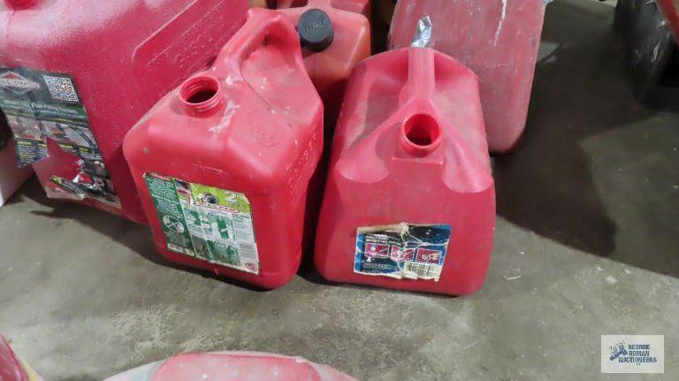 Lot of gas cans