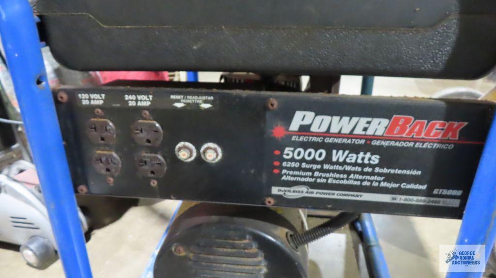 Power Back 5000 watt generator
