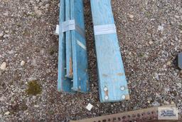 Lot of wooden barriers