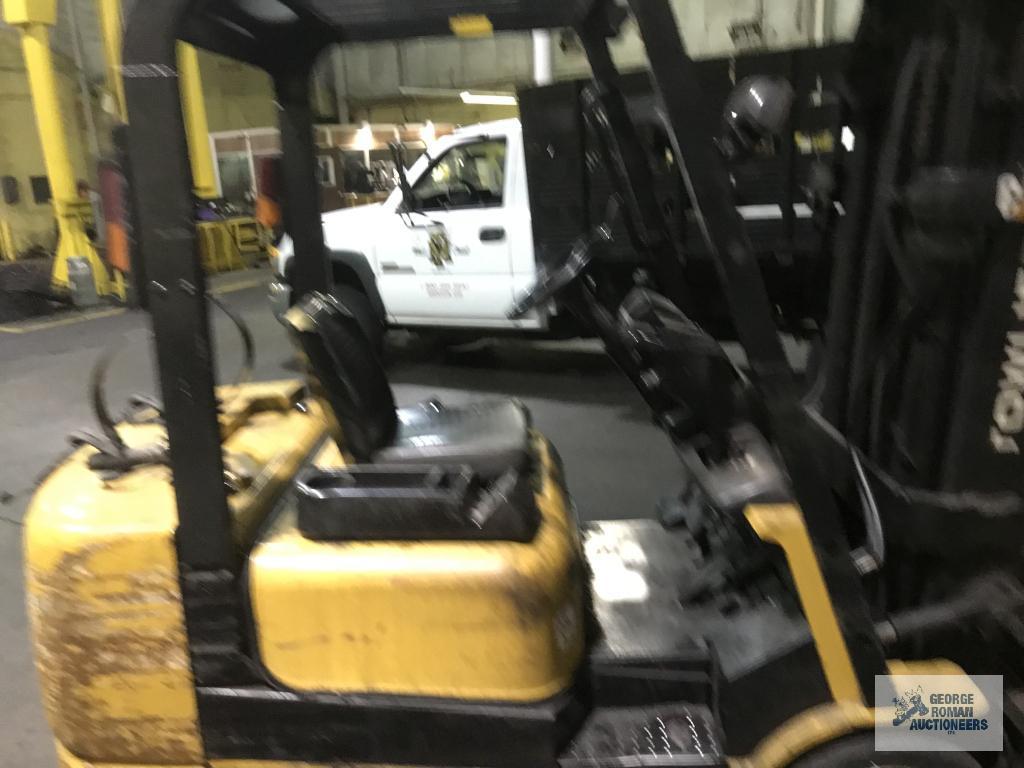 CAT FORKLIFT, MODEL GC-25 PROPANE, SIDE SHIFTER, TURNS OVER, DID NOT START