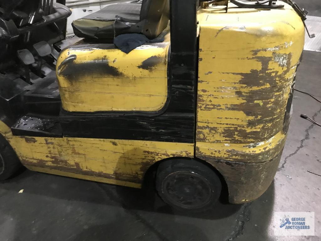 CAT FORKLIFT, MODEL GC-25 PROPANE, SIDE SHIFTER, TURNS OVER, DID NOT START