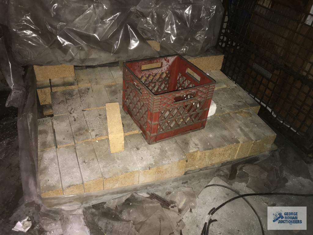 FIRE BRICK, SEVERAL SKIDS. FURNACE DOORS NOT INCLUDED.