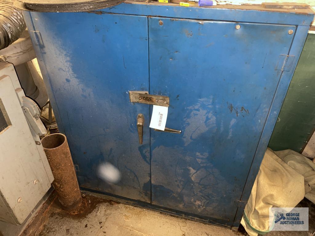 BLUE CABINET, HARDWARE, CONTENTS