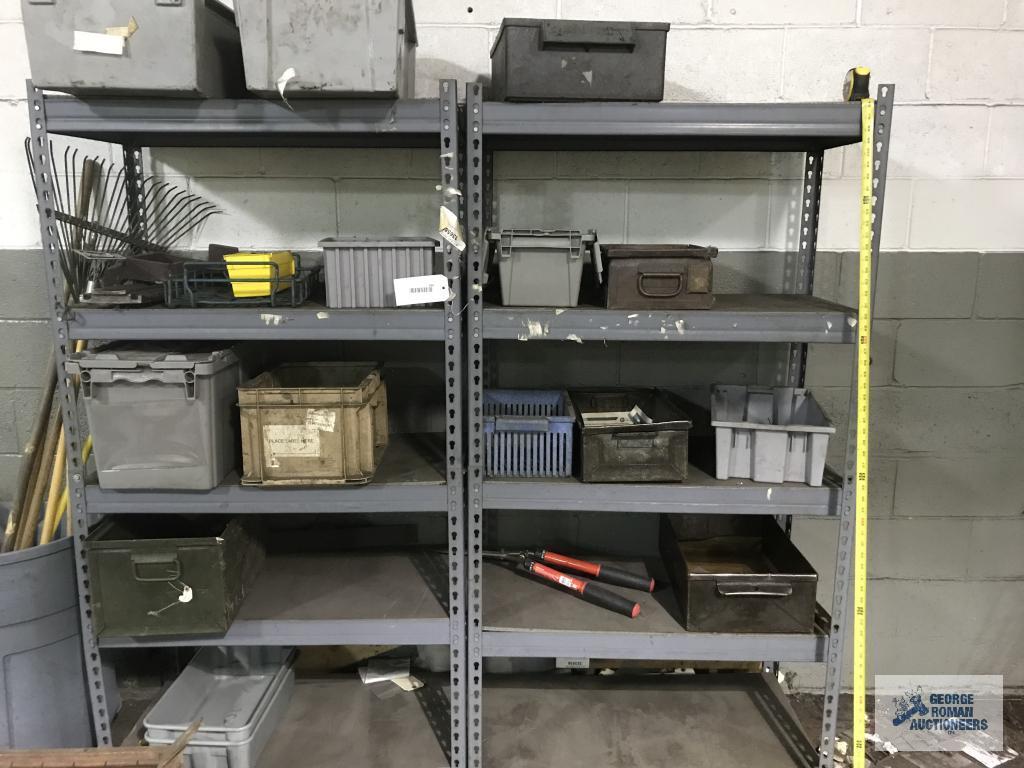 SHELVING, HAND TOOLS, GAS CANS