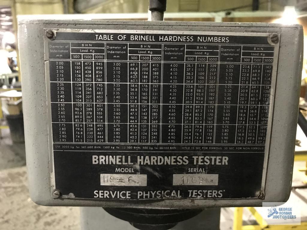BRINELL HARDNESS TESTER, MODEL H9-6