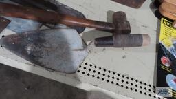 Drywall tools and sledge hammer