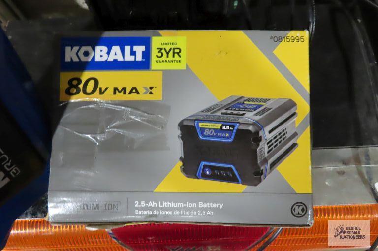 Kobalt 80V string trimmer with battery