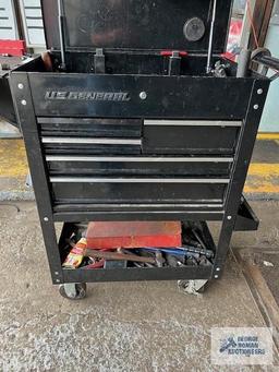 U.S. General 5-drawer industrial roller cart