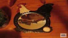 Decorative chicken mirror