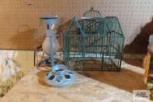 Wire Birdcage decoration, chicken feeder, and other lantern style decoration
