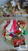 Lot of Barbie clothes and accessories