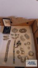 Lot of assorted costume jewelry