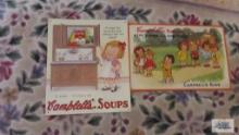 Tin Campbell soup signs