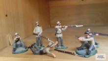 Toy metal military figures