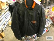 HARLEY DAVIDSON, LEATHER MOTORCYCLE JACKET. XXL....