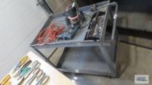 Roll about metal shop cart approximately 3 ft by 2 ft, 2-1/2...foot tall